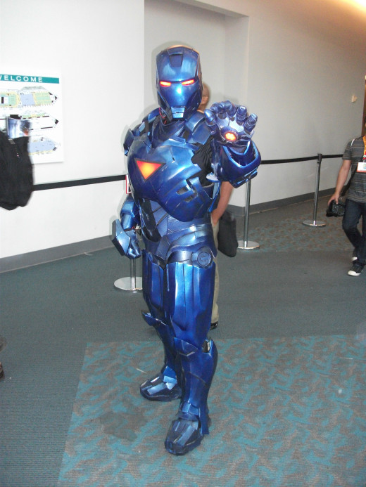 This guy actually had a button to flip the mask up and down! So cool!