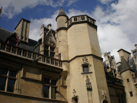 The tower of Hôtel of the abbots of Cluny, now Musée du Cluny