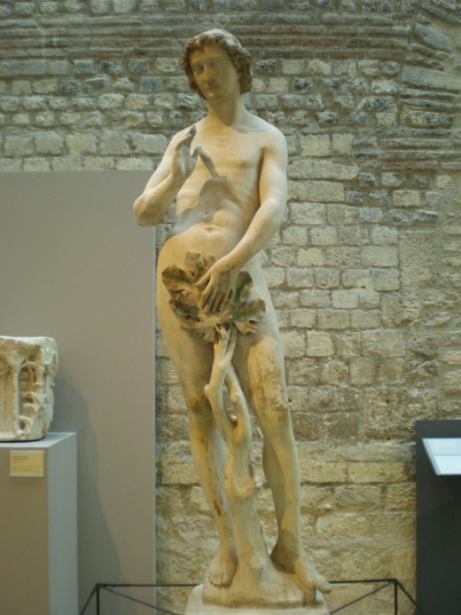 Statue of Adam, which used to decorate the Notre Dame cathedral.