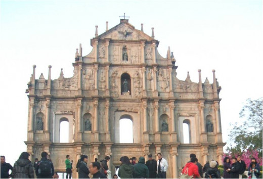 Ruins of the St Pauls Cathedral at Macau