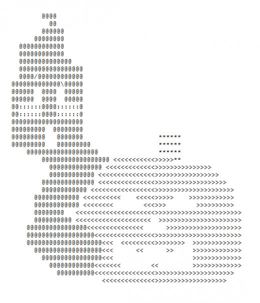 Ghosts, Spirits, Phantoms and Spooks in ASCII Text Art