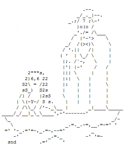 Ghosts, Spirits, Phantoms and Spooks in ASCII Text Art