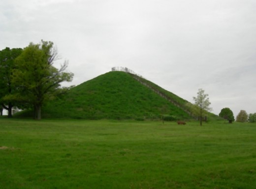 Adena engineers built the mound, ODNR added the stairs much later. 