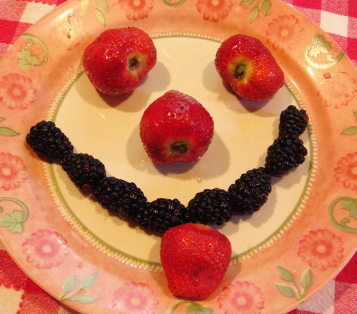 Food can be fun and put a smile on your face :)