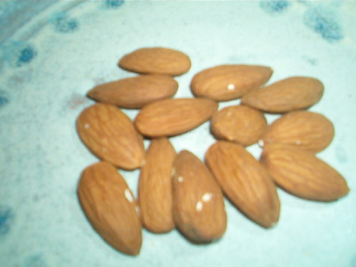 whole almonds