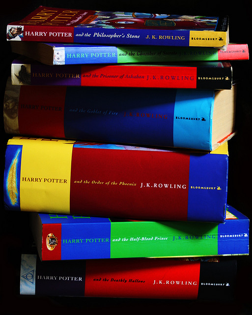 Stack of Harry Potter books