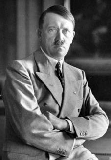 Adolph Hitler, Fuhrer of Nazi Germany.