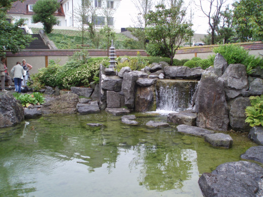 a waterfall is a necessary element of garden 