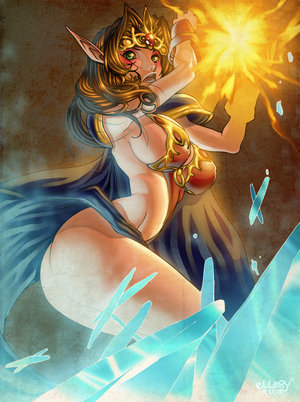 Lina Inverse Casting a Spell