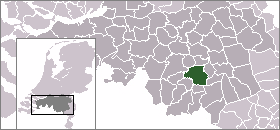 Map location of Eindhoven, The Netherlands 