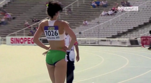 The athlete jogs away with a victory and new-found internet stardom 