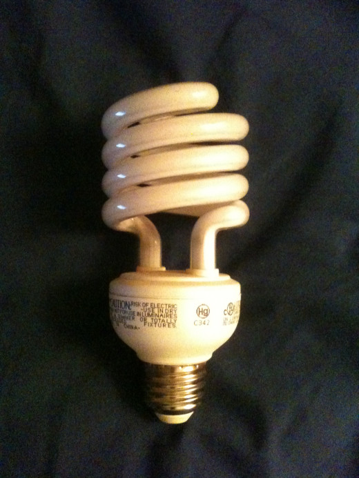 Compact fluorescent light bulbs like these use about one-fourth the energy as traditional incandescent bulbs to produce the same amount of light.