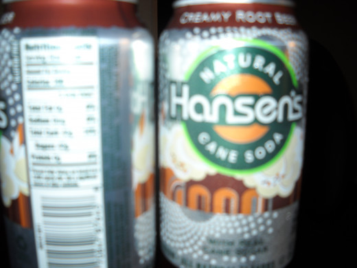 Hansen's soda cans