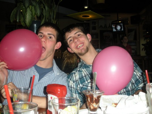 Don't ask! :)  Josh(right) and Jon (left)