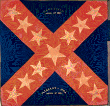 Some Texas regiments had unique flags. The Texans tended to like a large oversize star in the center of their flags.