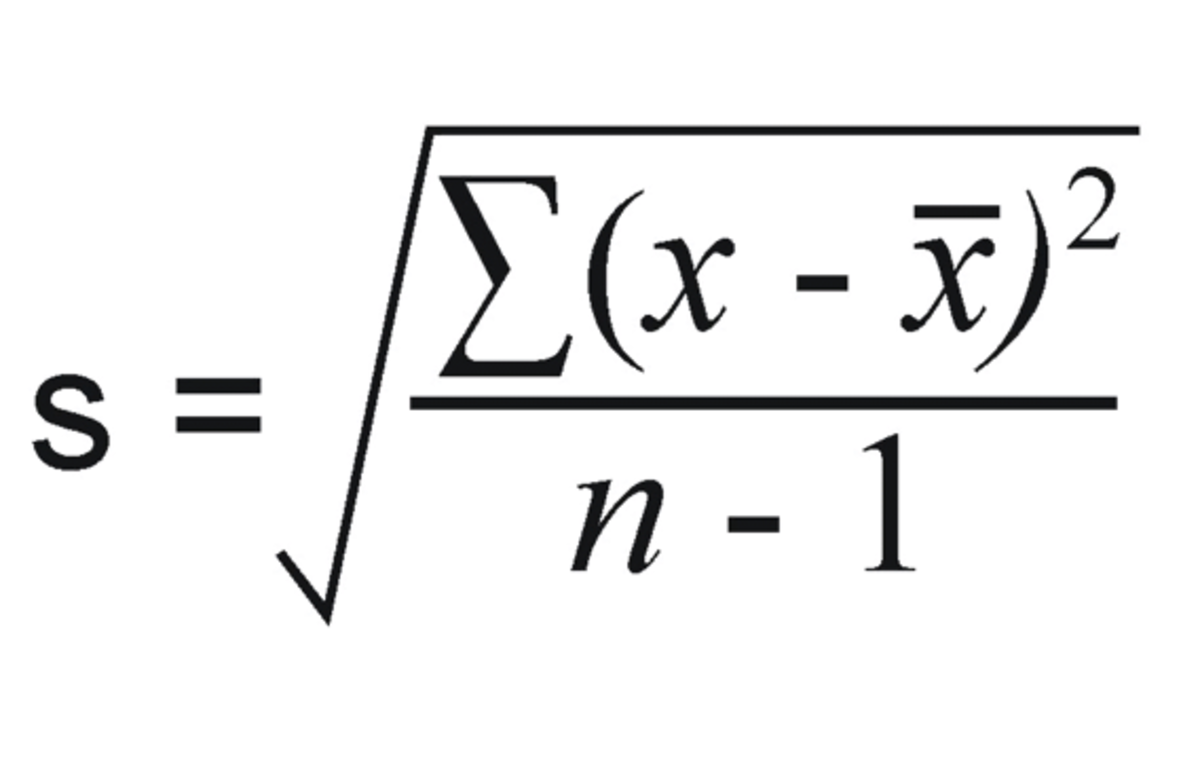 hypothesis standard deviation formula