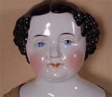 China doll heads were popular gifts to be given and then made into dolls by the owners.