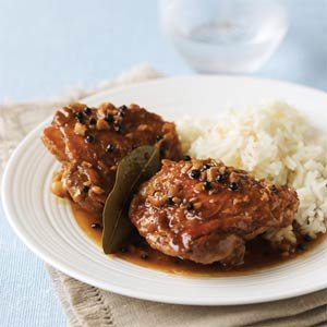 Chicken Adobo with rice