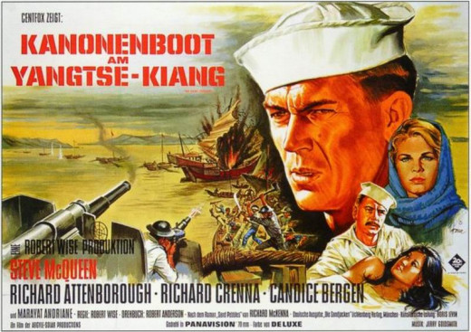 The Sand Pebbles (1966) German poster