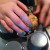 A great tip is to put flour on your hands to keep the cookie dough from sticking while you are making the bowls.