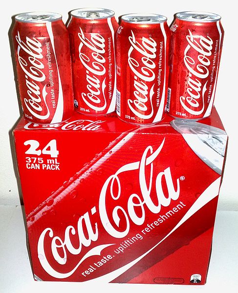 Coca Cola 24-can pack. What is the formula of Coke? It's a closely-guarded secret.