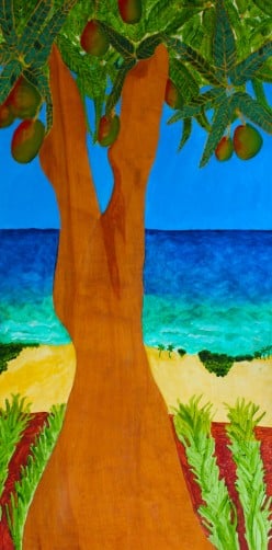 Eveʻs Garden - Oil Painting and Haiku