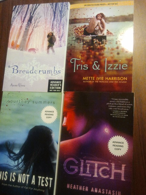 A sampling of the ARC's I currently own. Note that they aren't always called "Advanced Readers Copy".