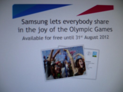 Thank-you Samsung and the Olympic spirit!