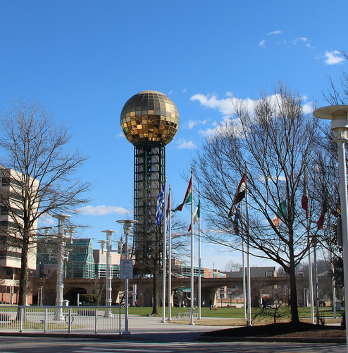 The Sunsphere in Downtown Knoxville, retained after the fair.
