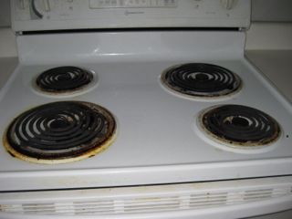pic of dirty stovetop