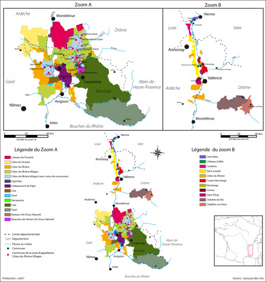 the Rhone Wine Regions