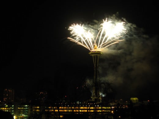 New Year's Eve at the Space Needle.