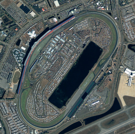 Daytona International Speedway.  Daytona Beach is considered by stock car enthusiasts as the birth-place of their sport.