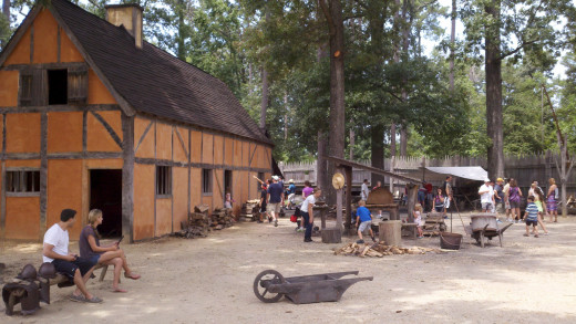 James Fort - a triangular shaped defensive site at Jamestown