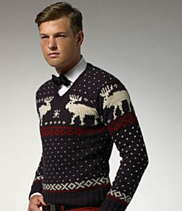 Men are not immune to the lure of the Chrismas sweater