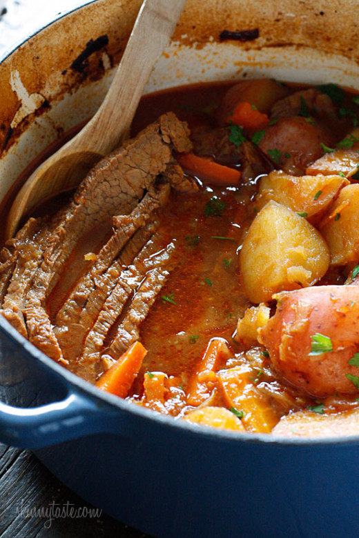 Braised Brisket with Potato and Carrot