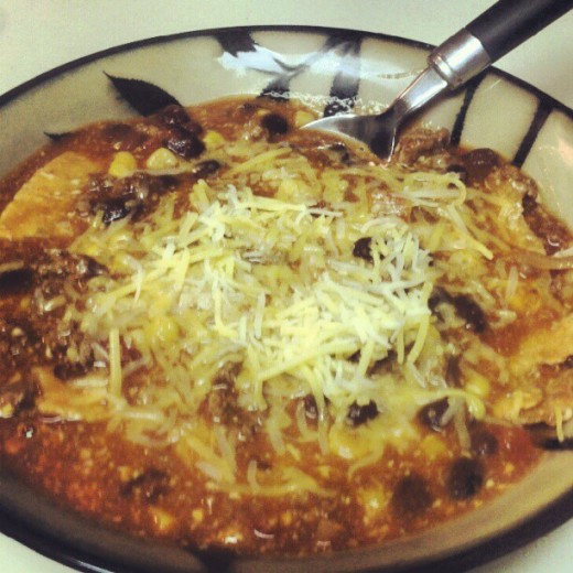 Beef enchilada soup is a great comfort meal for the cold winter months.