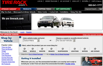 Online tire buying sites like www.tirerack.com put you into control of the tire buying process!