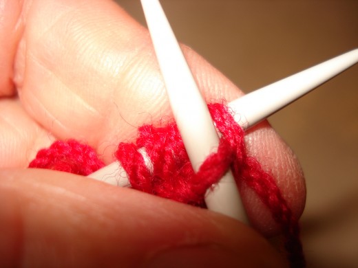 Pull the Loop Through and Add to the Left Hand Needle