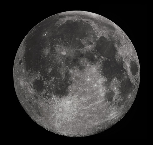 The "moon" in the night sky, appearing to be a real object like a big round planet circling our Earth.  But could it be a big fake? Some illusion or reflection to fool us into complacency as we face certain doom?