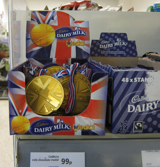 If you can't win a real gold, capitalism provides a chocolate one for a few British pounds.  Yes cost and effect. But some things are justified.