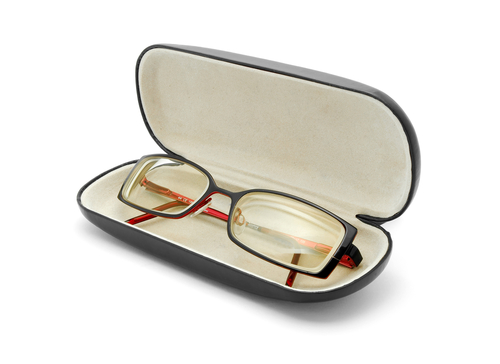 Keep glasses in a case