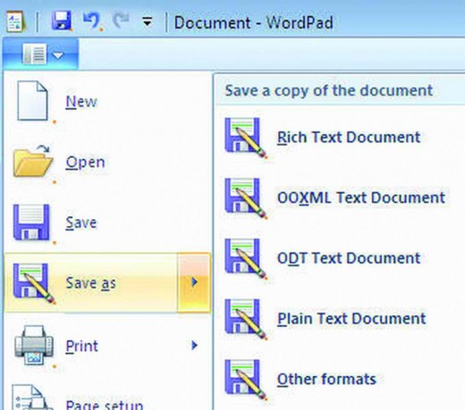 WordPad can support more formats.