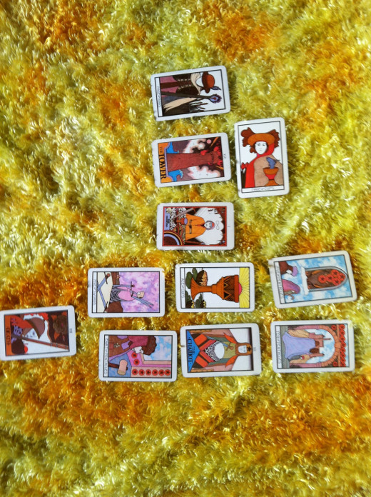 Tarot deck used: Aquarian Tarot by David Palladini