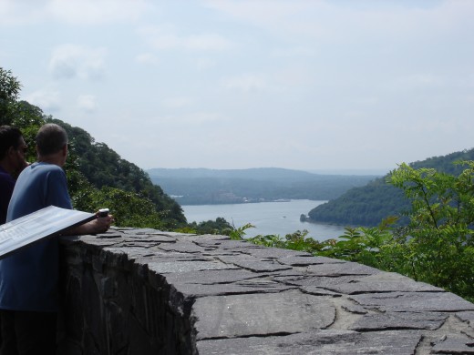 This is a view of the Hudson River Valley. Many of the buildings in this area are as old as the 17th Century.