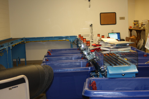 We are going to sort pieces of work that we plan to do into separate buckets, the way this automatic file sorter drops files into the right bin.