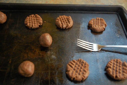 mash cookies with a fork