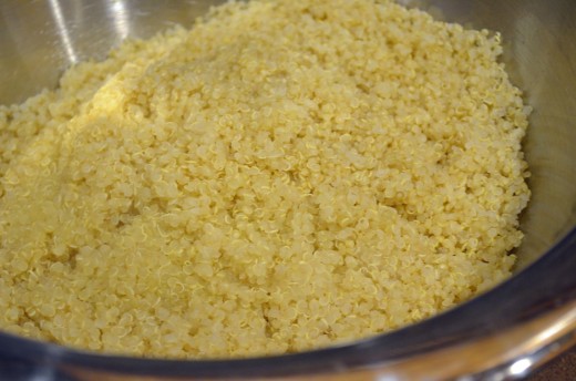 Fully cooked quinoa is light and fluffy and has a slightly nutty taste