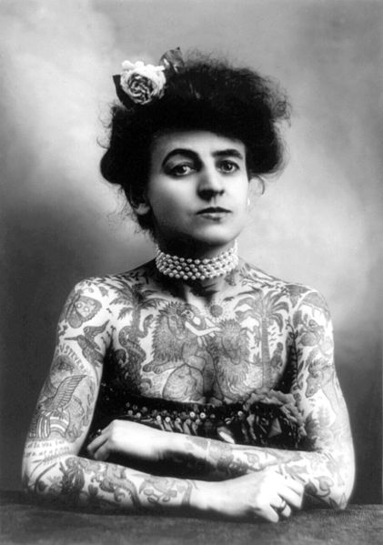 In fairness to this woman, these are not so bad as they are maybe a bit excessive.  Part of individual freedom allows her to express herself in this way!  Good for her!  This is Mrs. M. Stevens Wagner.  