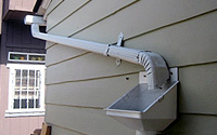 Roof Gutter - Directs rainwater from the roof to the rain barrel.